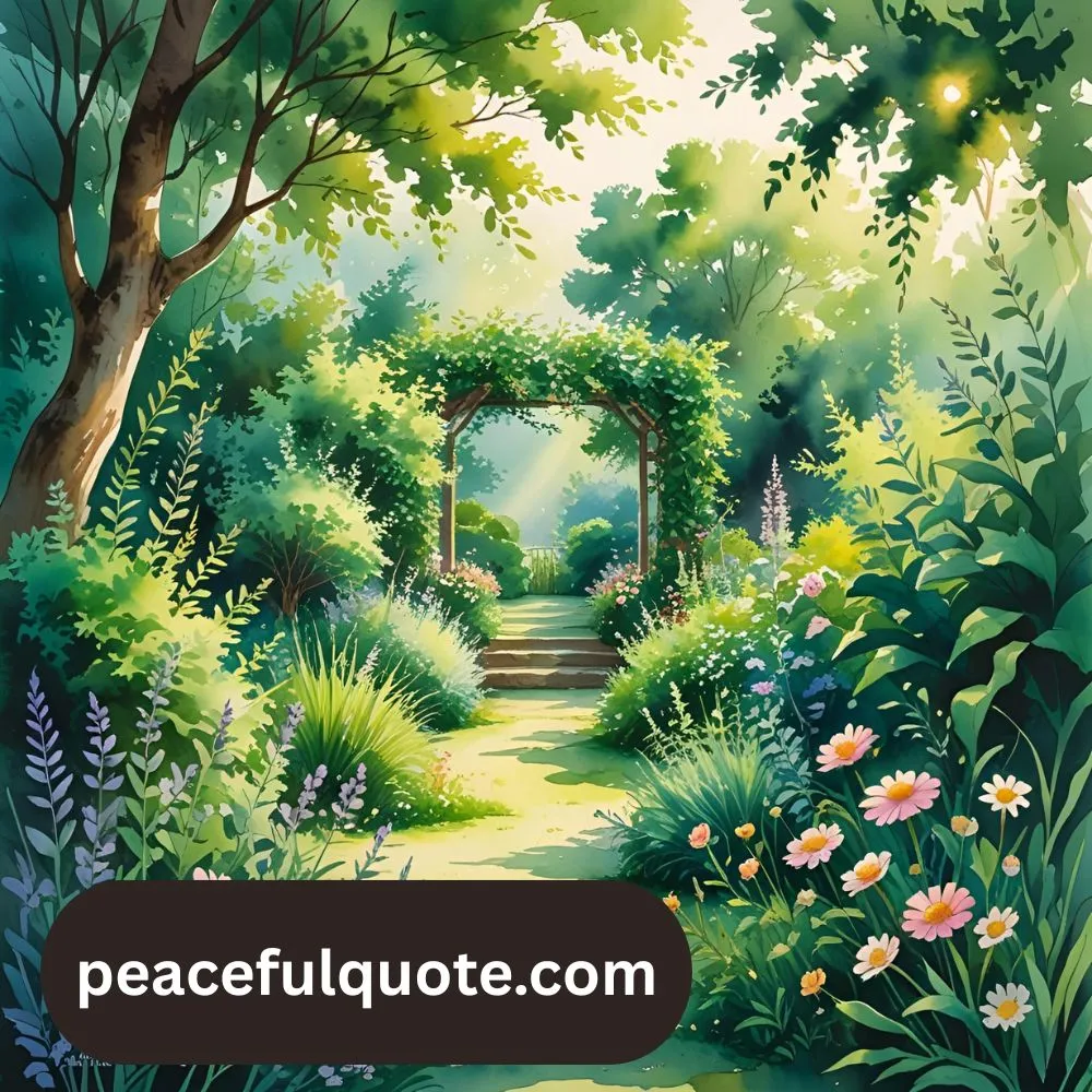 Positive Short Garden Quotes