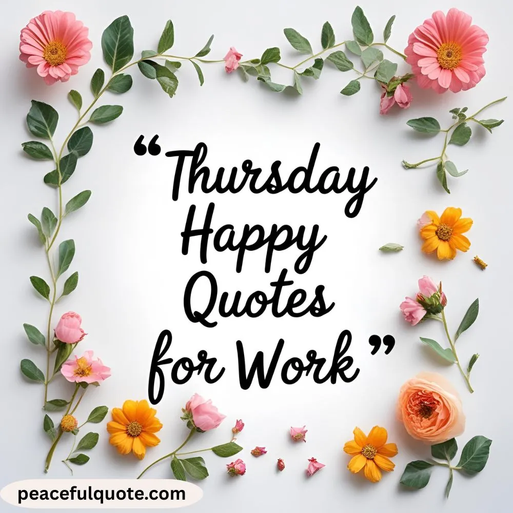 Thursday Happy Quotes for Work