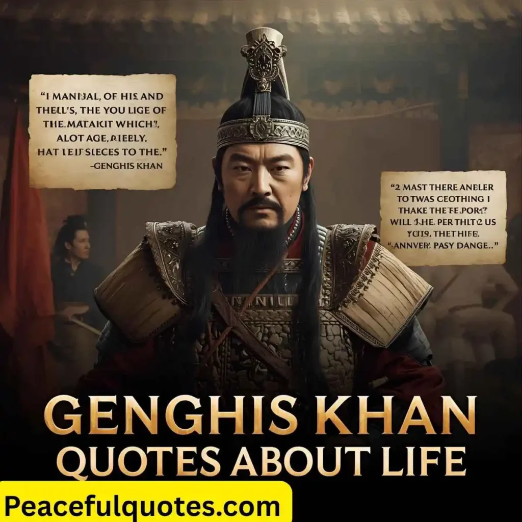 Genghis Khan Quotes About Life