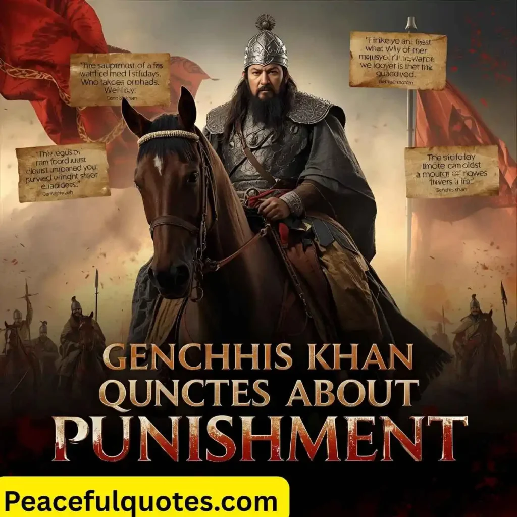 Genghis Khan Quotes About Punishment