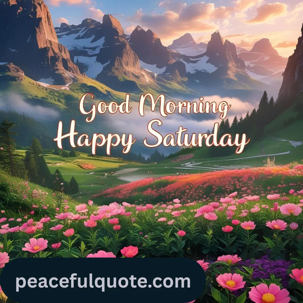 Good Morning Happy Saturday Quotes