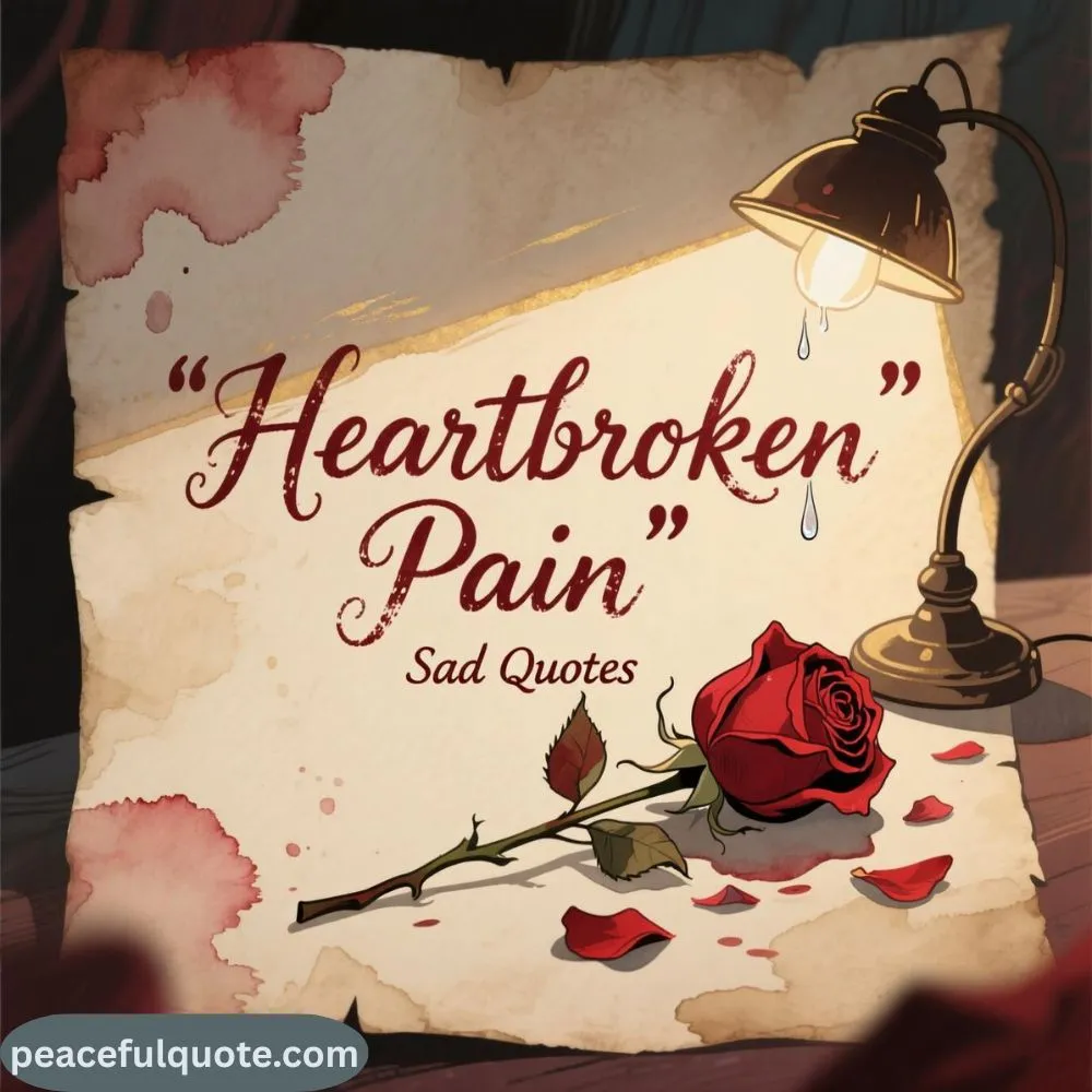 Heartbroken Pain Sad Quotes