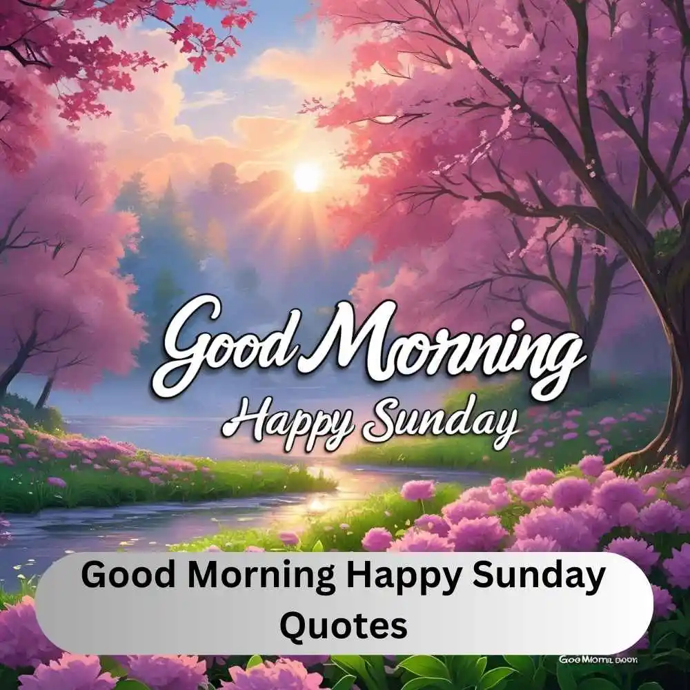 Good Morning Happy Sunday Quotes
