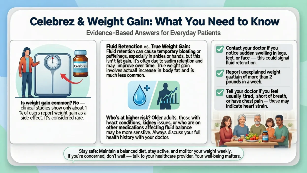 does celebrex cause weight gain