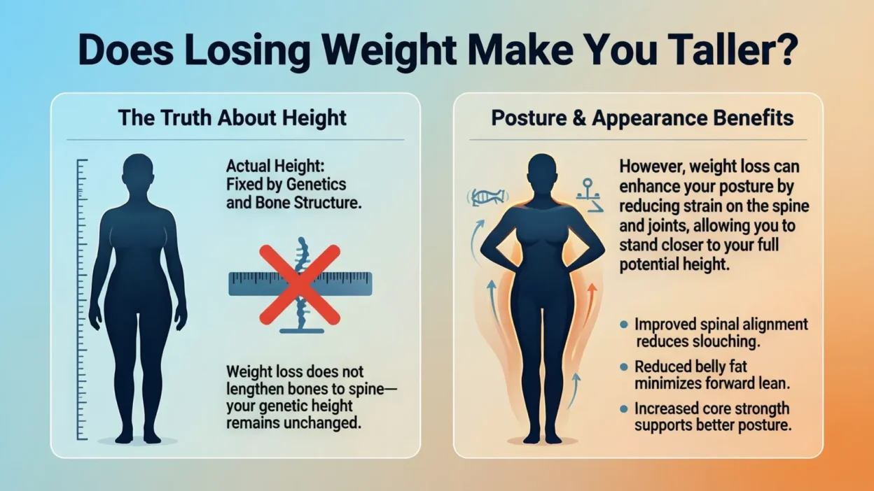 does losing weight make you taller