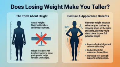 does losing weight make you taller