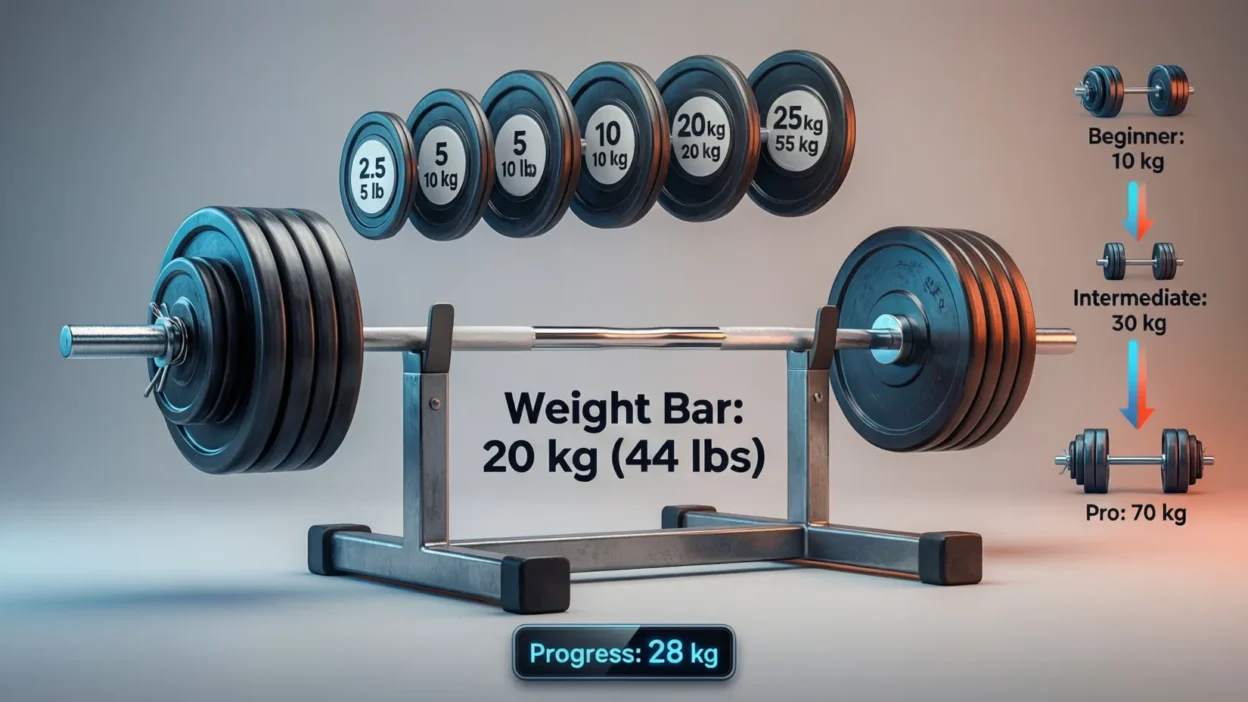 how much does a weight bar weigh