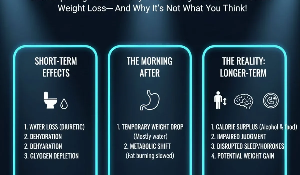 why do i lose weight when i drink alcohol